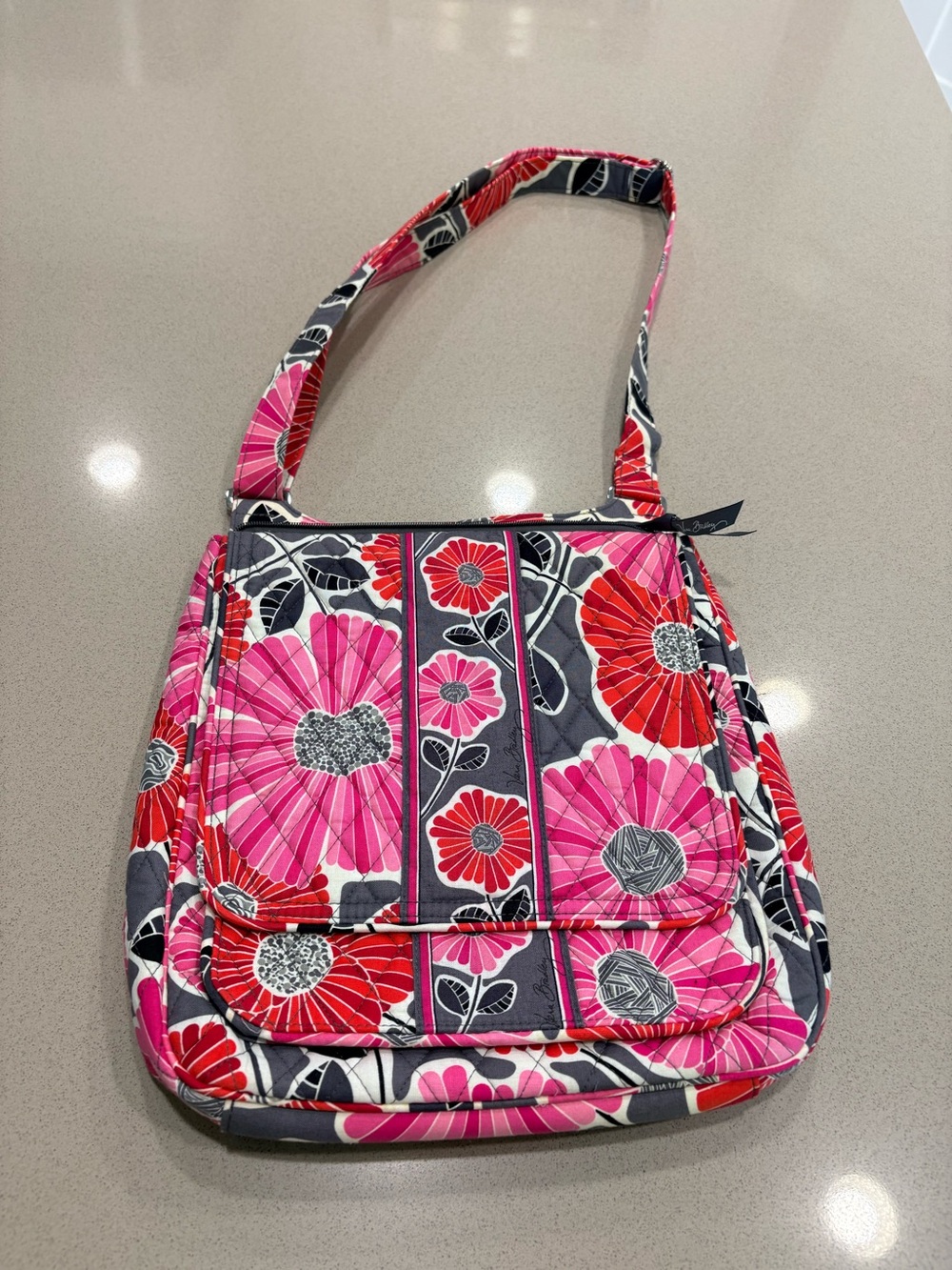 Vera Bradley Large Cherry Blossom Hipster Crossbody Bag